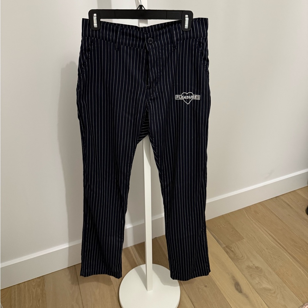Navy Striped Women's Pants by Erasmus